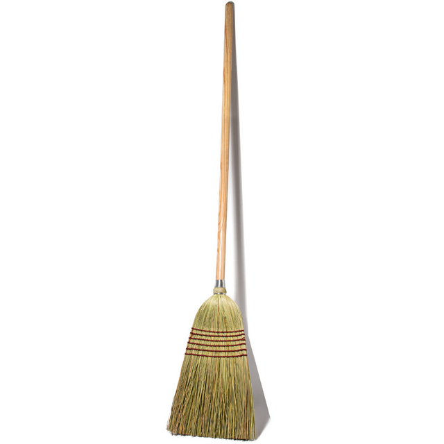 Corn Broom Against a white background
