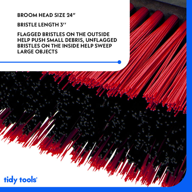 Tidy Tools Large 24'' Multi-Surface Push Broom