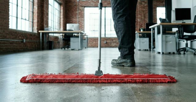 Commercial grade stitched dust mop head.