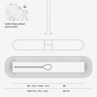 Cotton Dust Mop - Extendable Handle