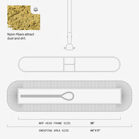 Pro Color Dust Mop - Wood Handle