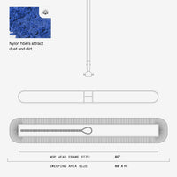 Pro Color Dust Mop - Wood Handle