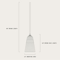 Corn Broom - Wood Handle