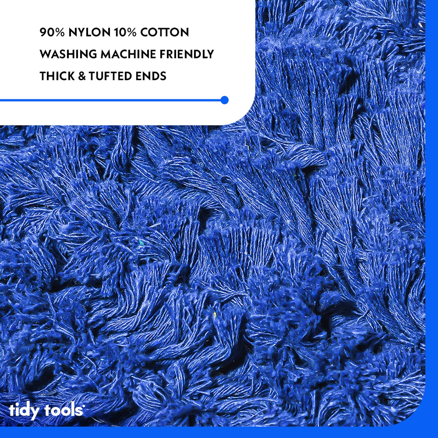 Tidy Tools 60 Inch Nylon Dust Mop Wood Handle