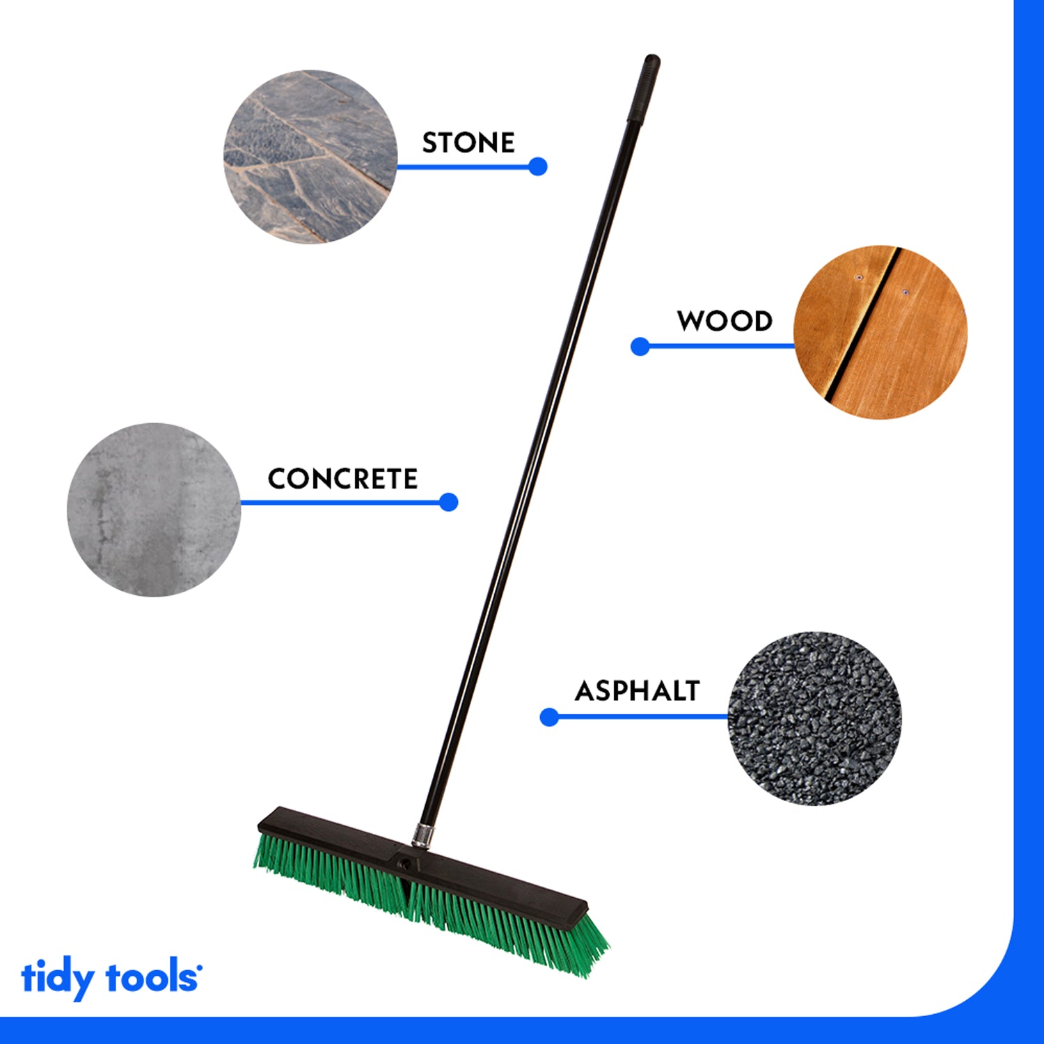 Tidy Tools Large 24'' Rough-Surface Push Broom