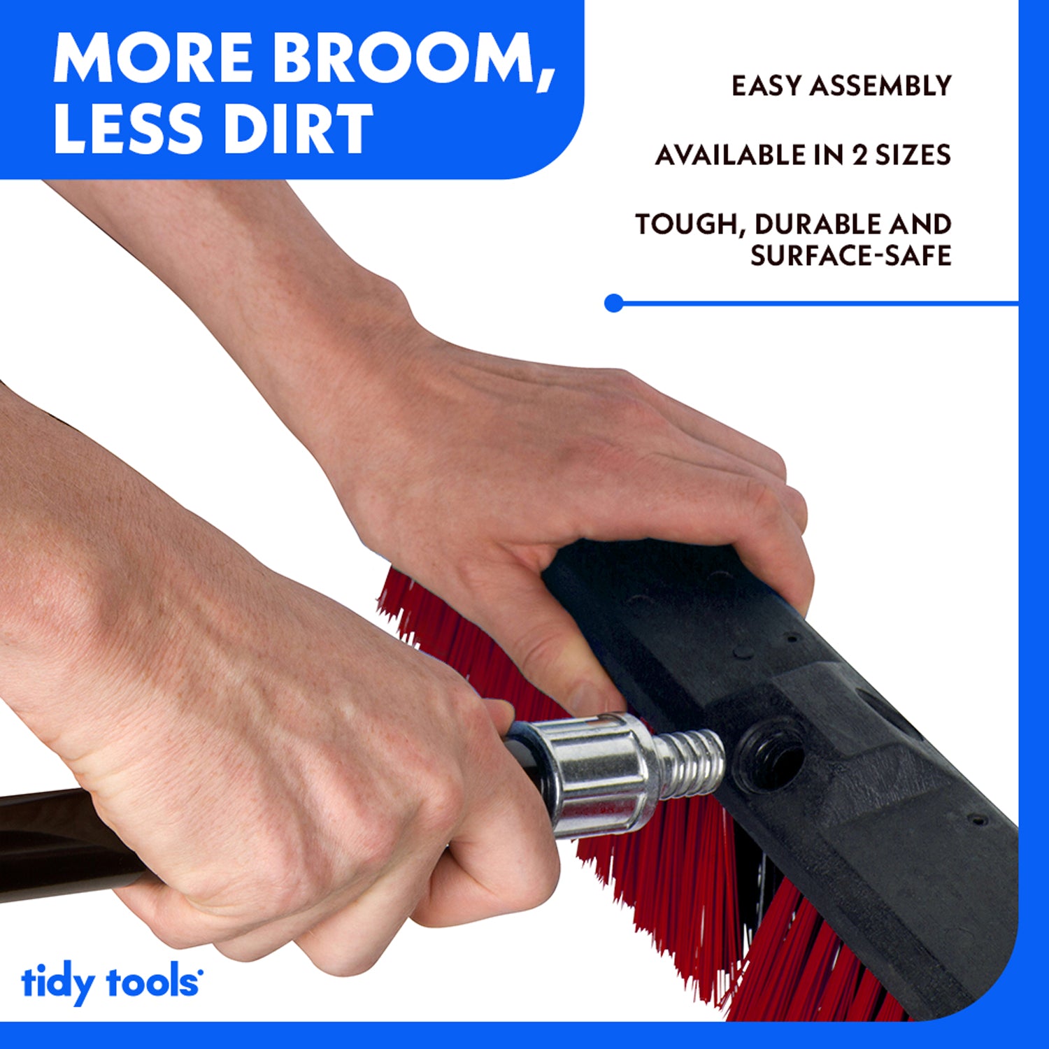 Tidy Tools Large 24'' Multi-Surface Push Broom